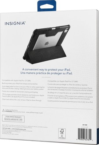 Insignia™ Folio Case for Apple iPad Pro 13 (M4) - Black BUY IN EUROPE
