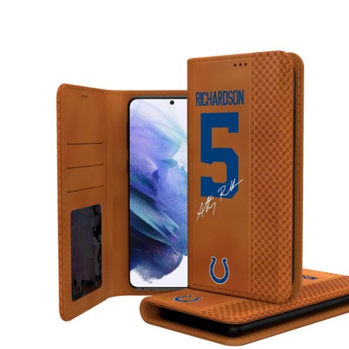 Keyscaper - NFL - Anthony Richardson Indianapolis Colts Galaxy Folio Case - S24 - Brown-Front_Standard 