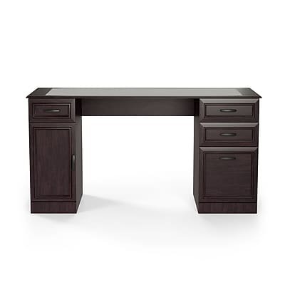 Staples - Kendall Park 58.5"W Double Pedestal Desk, (52105) - Cherry