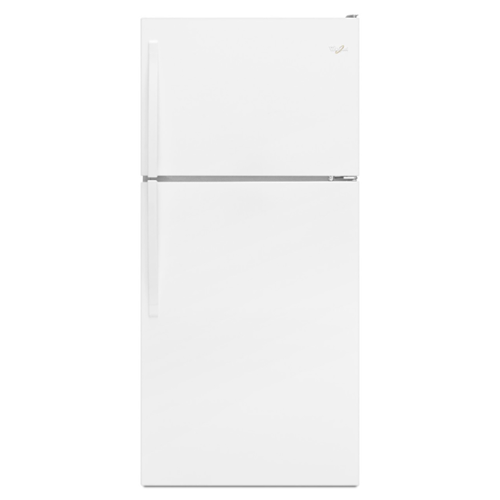 Whirlpool - 30" Wide Top-Freezer Refrigerator - White