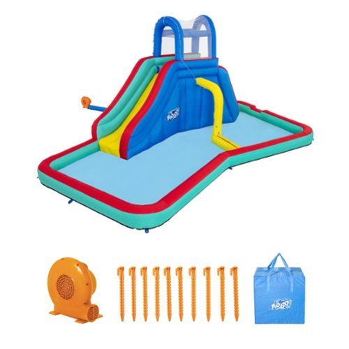 Bestway - H2OGO!  Waterfall Waves Mega Inflatable Water Park W/ Slide & Pool