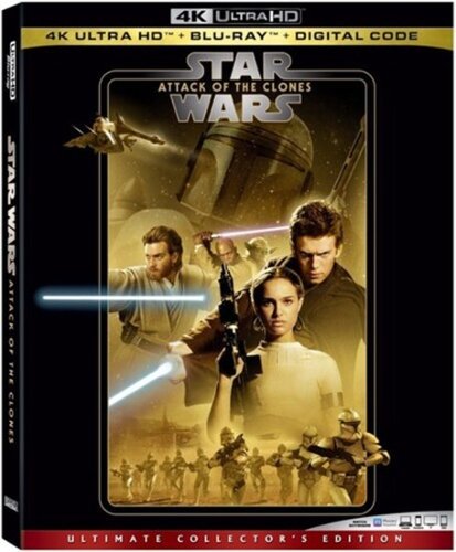  Star Wars: Attack of the Clones [Includes Digital Copy] [4K Ultra HD Blu-ray/Blu-ray] [2002]