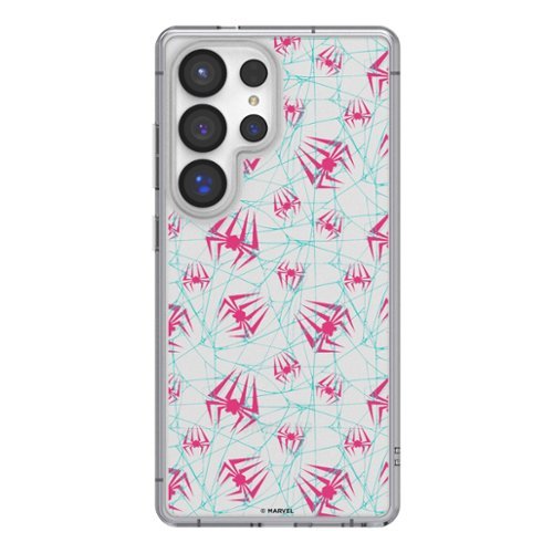 Keyscaper - Marvel Pattern Clear Phone Case - Samsung Galaxy S24 - Spider-Gwen-Front_Standard 