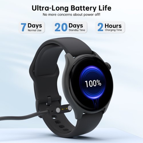 Hunkstar AMOLED SA200 Smart Watch, HD Touch Screen BT Call Heart Rate/Sleep/Blood Oxygen Monitor IP68 Waterproof for Men Women - Black BUY IN DUBAI