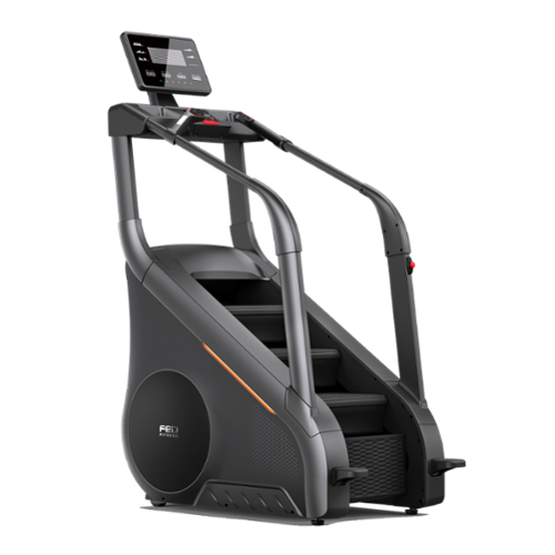 FED Fitness - SC2 Stair Climber Gym Equipment Stair Stepper for Exercise - Black-Front_Standard 