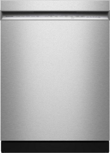 KitchenAid - 24" Front Control Built-In Dishwasher with Third Leve Jet Rack and 41 dBA - PrintShield Stainless