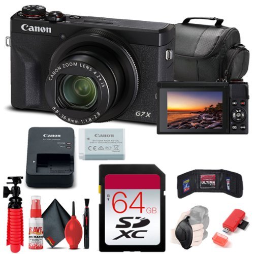 Bundle - Canon - PowerShot G7 X Mark III Camera (3637C001) + 64GB Card Base Bundle-Front_Standard 
