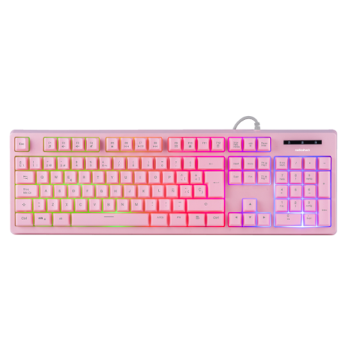 RadioShack - Gaming Keyboard 2607081 - Pink-Front_Standard 