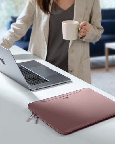tomtoc TheHer-A21 14-inch Slim Laptop Handbag Sleeve for 14 inch MacBook Pro, 13 MacBook Air & Pro, Microsoft Surface Laptop - Raspberry BUY ONLINE