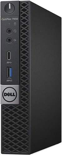 Dell - Refurbished Excellent - OptiPlex 7050 Micro Desktop Computer, Intel Core i5-7500T Quad-Core Up to 3.3GHz, 16GB DDR4, 512GB SSD, Win11 Pro - Black-Front_Standard 