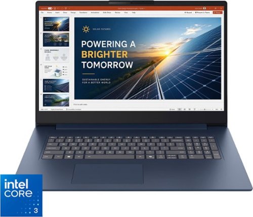 Lenovo - IdeaPad Slim 3i 17.3" 2k Laptop - Core 3 Processor 304 2026 - 8GB Memory - 128GB Storage - Cosmic Blue