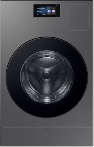 Samsung - 5.3 cu ft. Bespoke AI Vented Laundry Combo™ All-in-One Ultra Capacity Washer and Electric Dryer with AI Home - Dark steel