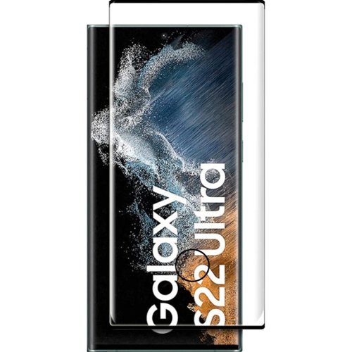 SaharaCase - ZeroDamage Ultra Strong+ Tempered Glass Screen Protector for Samsung Galaxy S22 Ultra - Clear