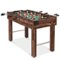 Best Choice Products - 48in Foosball Table for Kids & Adults, Arcade Soccer Game Table w/ 2 Balls - Walnut-Front_Standard
