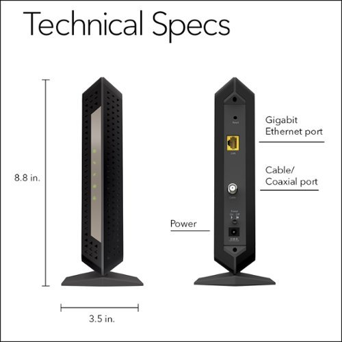 NETGEAR Nighthawk DOCSIS 3.1 Cable Modem - Black SHOP ONLINE