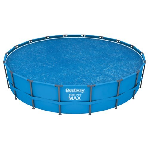 Bestway Flowclear 58173E 18 Foot Round Above Ground Swimming Pool Solar Heat Cover, Blue GLOBAL SHIPPING