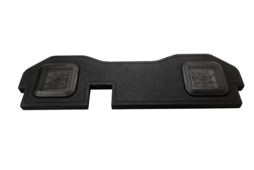 KICKER - L7T Custom Fit Dual 10" 2-Ohm Down Firing Enclosure Subwoofer for Select Dodge Rams - Black-Front_Standard 