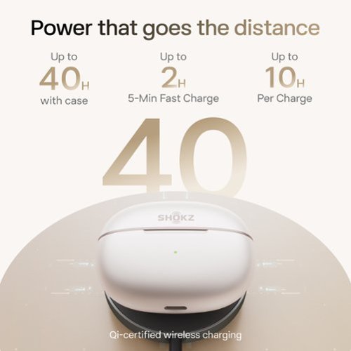 Shokz OpenDots 2 Open-Ear Clip-On True Wireless Bluetooth Earbuds - Pearl White BUY IN SAUDI ARABIA