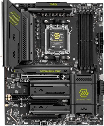 MSI MAG B850 TOMAHAWK MAX WIFI (Socket AM5) AMD B850 ATX DDR5 Wi-Fi 7 Motherboard - Black WORLDWIDE DELIVERY