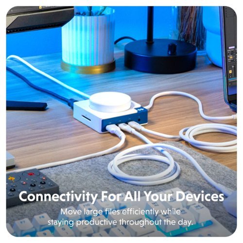 Hyper Drive Flex MagCharge 5 Port USB-C Hub - Blue WHERE TO BUY