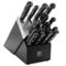 Henckels - Solution 16-pc Self-Sharpening Knife Block Set - Black-Angle_Standard 