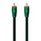 AudioQuest - Forest Coax 10' Digital Digital Audio Cable with RCA to RCA Connectors - Black with Green Stripes-Front_Standard