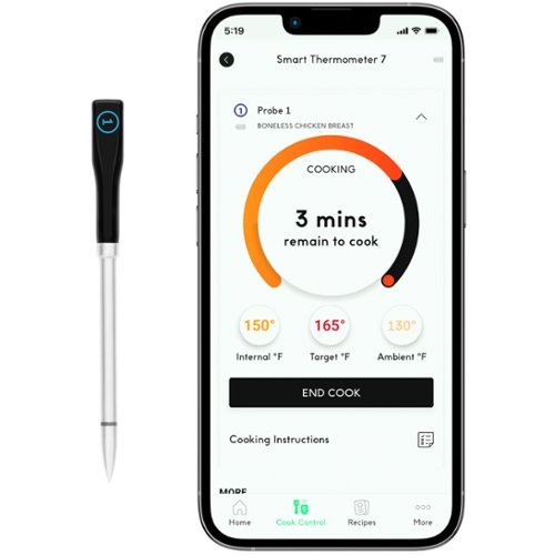 CHEF iQ - Smart Thermometer - Black-Angle_Standard 