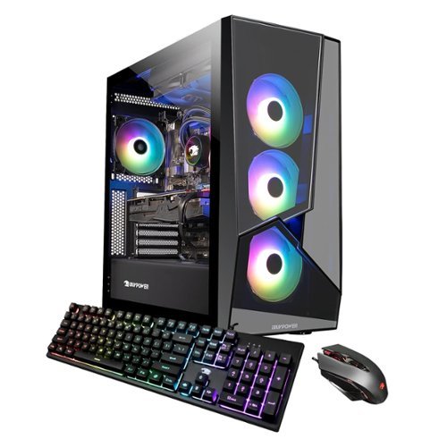 iBUYPOWER - SlateMR Gaming Desktop - Intel i7 11700KF - 16GB Memory - NVIDIA RTX 3070 8GB - 1TB SSD - Black-Front_Standard 