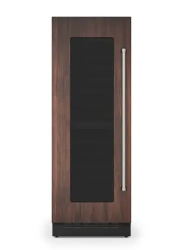 Front. Viking - 30"W 108 Bottle VEIL Built-In Wine Refrigerator with Custom Panel - Left Hinge - Panel Ready.