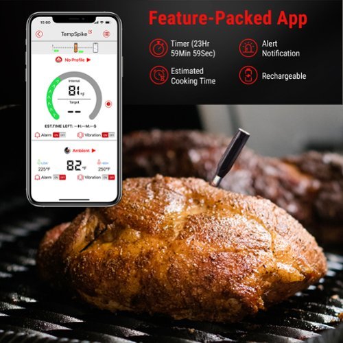ThermoPro TempSpike Bluetooth Smart Food/Meat Thermometer - Red/Black WHERE TO BUY