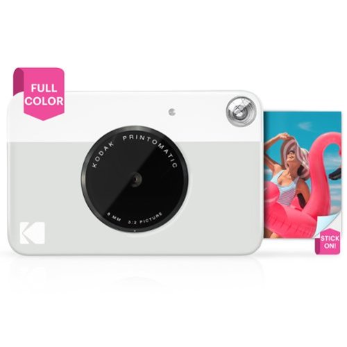 Kodak - Printomatic Instant Print Camera - Instant Digital Camera Prints on Zink 2x3" Photo Paper - Gray-Front_Standard 