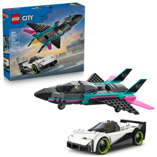 LEGO - City Jet vs. Car Building Toys for Kids 60489