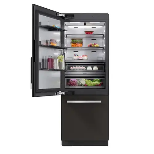 Front. Miele - KFMC 3836 L 30"  16.5 Cubic Feet  Bottom Mount MasterCool Fridge-Freezer - Panel Ready.
