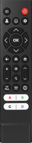 Insignia™ - Replacement Remote for TCL TVs - Black