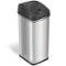 iTouchless - 13-Gal. Touchless Trash Can - Stainless Steel-Angle_Standard