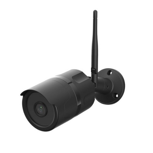 FEIT ELECTRIC - Outdoor Wired Camera with Wi-Fi - Black-Front_Standard 