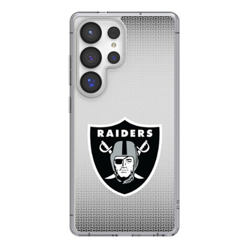 Keyscaper - NFL - Las Vegas Raiders Linen Logo Galaxy Clear Case - S24 - Multicolor-Front_Standard 