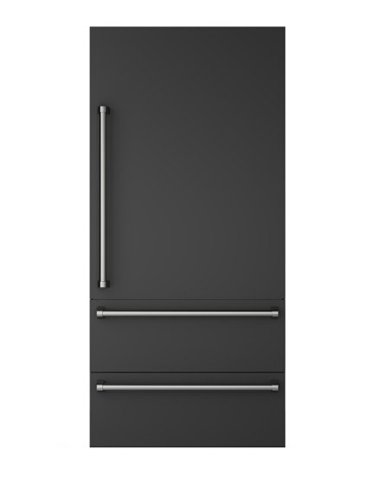 36"W. Veil BTM Door Panel 4" Toe Kick for Viking Veil FDREIC736 Right Hinge Models - Cast Black