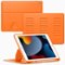 VIKESI - Magnetic Case for iPad 10.2" 7th/8th/9th Gen, Shockproof, Pencil Holder, Auto Wake/Sleep, Multi-Angle Stand - Orange-Front_Standard