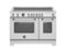 Bertazzoni - 48" Master Series range - Electric oven - 6 induction zones - Stainless Steel-Front_Standard