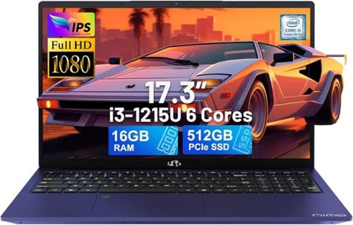 NIMO - 17.3" IPS FHD-Laptop Intel 6 Cores i3-1215U 16GB RAM 512GB SSD 4.4GHz - Blue-Front_Standard 