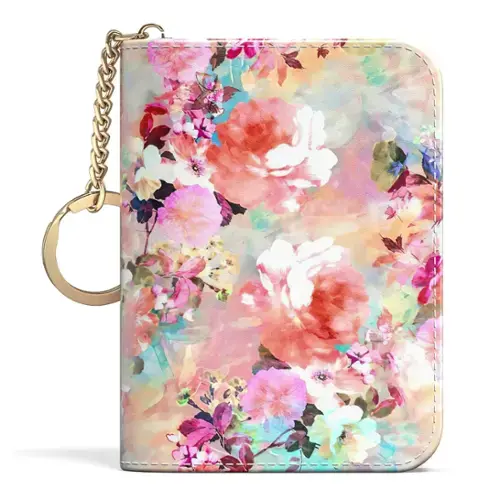 B-Watercolor Flowers-Card Holder