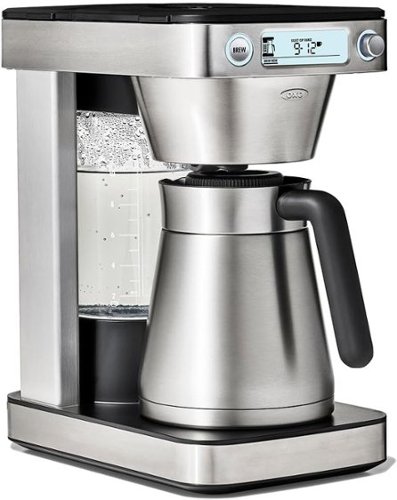 OXO - Brew 12-Cup Coffee Maker With Podless Single-Serve Function - Silver-Front_Standard 
