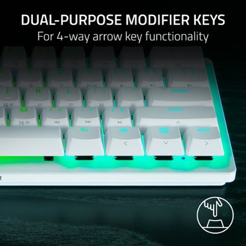 Razer Huntsman V3 Pro Mini 60% Wired Analog Optical Gaming Keyboard with Snap Tap - White SHOP ONLINE