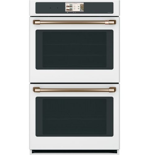 Café - 30" Smart Built-In Double Electric Convection Wall Oven with Air Fry and Precision Cooking Modes - Matte White