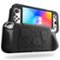 Kitcheniva - Durable Silicone Case For Nintendo Switch OLED Model 2021 Shockproof Shell - Black-Front_Standard