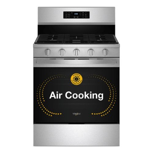  Whirlpool - 5.0 Cu. Ft. Freestanding Single Gas Range with Air Fry and Air Baking - Stainless Steel