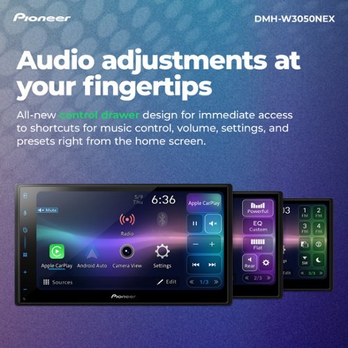 Pioneer 6.8 – Wireless Android Auto and Apple CarPlay Bluetooth Digital Media (DM) Receiver Maestro Compatible HD Radio - Black SHOP ONLINE