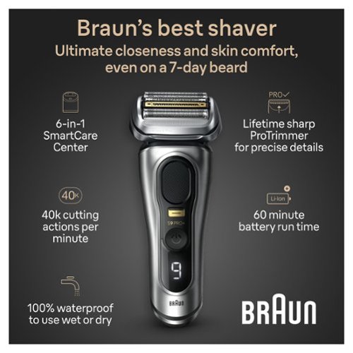 Braun Series 9 PRO+ Electric Shaver with 6 in 1 SmartCare Center - Silver HOW TO BUY