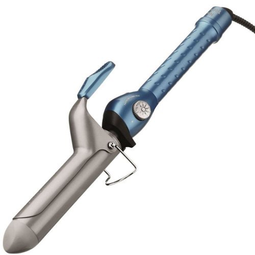 Babyliss - PRO Nano Titanium 1 1/4" Spring Curling Iron Item No. BNT125S - Blue-Front_Standard 